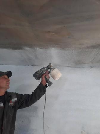 Безвоздушная покраска заборов, ворот, решеток, дверей, здании