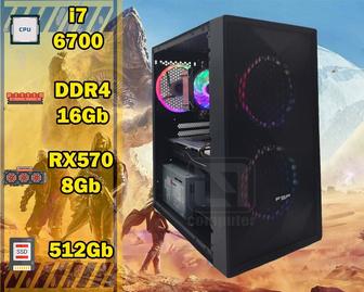 i7 6700/ 16Gb SSD RX570 FSP Компьютер Игровой