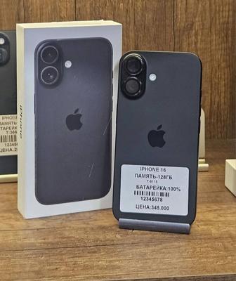 IPhone 16 128gb 100% с коробкой