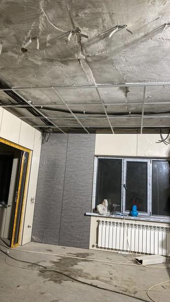 Потолки установка Армстронг, декор панели