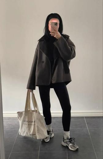 Дубленка авиатор из искусственного меха