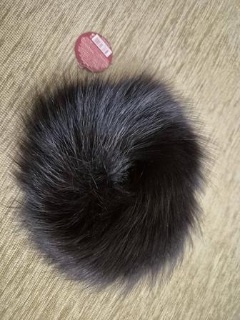 Резинка на волосы натуральный мех норка.