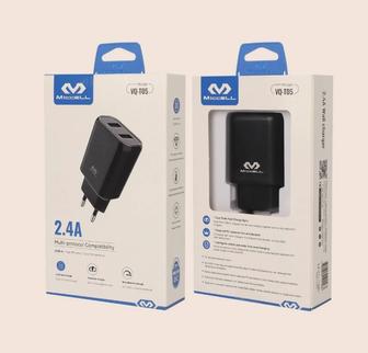 Зарядное устройство Miccell VQ-TO5 2.4A,черный