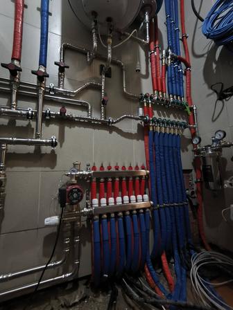 Услуги монтажа водоснабжения, отопления, теплого пола, радиаторов.