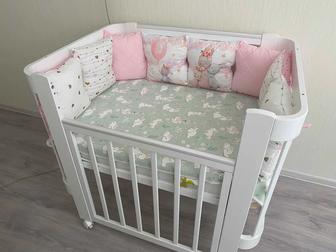 детская кроватка люлька happy baby mommy love