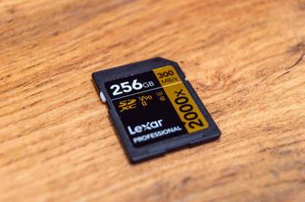 Карта памяти Lexar Professional Gold. UHS-II V90 SDXC. 256 ГБ. Red Geek