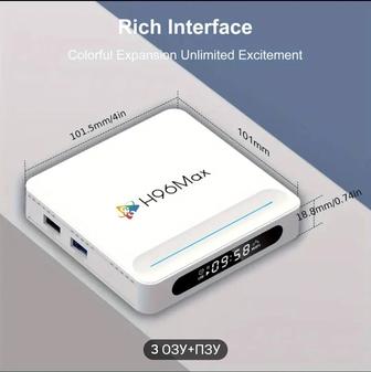 Android 13. ТВ-бокс 4/64гб.