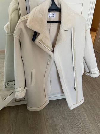 Дубленка Белая Корея