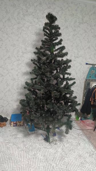 Новогодняя елка 180 см (2 дорогие гирлянды бонусом)