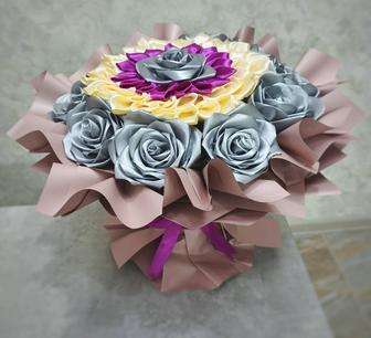 Букет из атласных лент