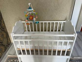 Продаю Идеальную Детскую Кроватку с Премиальным Ортопедическим Матрасом и М
