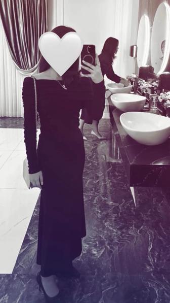 Черное вечернее платье