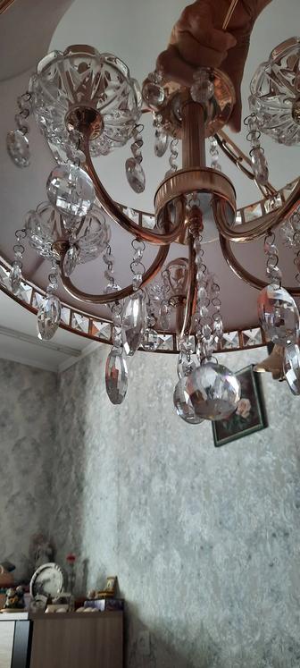 Люстра хрустальная чешский хрусталь