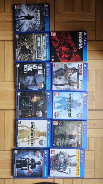 Продам все игры для PlayStation 4 за 45000 диски без потертости