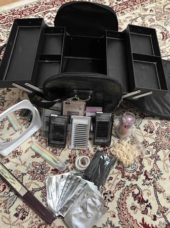 Материалы для наращивания ресниц, сумка