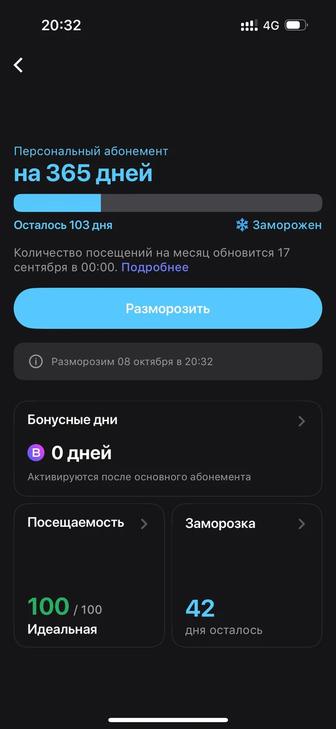 Продам 1fit абонемент