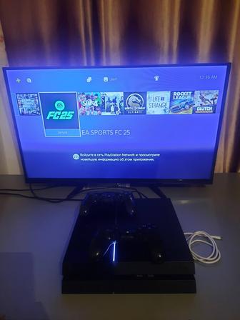 Playstation 4 Фифа25 Гта 5 Ufc4 МК11 Гонка Симс4, 2 джойстик