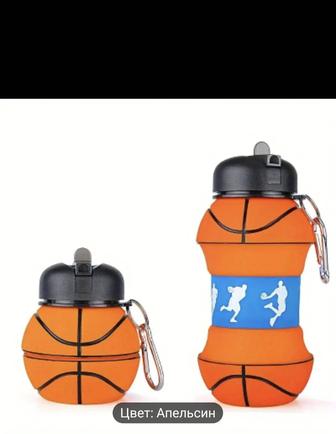 Бутылка изготовлена из пищевого силикона для воды