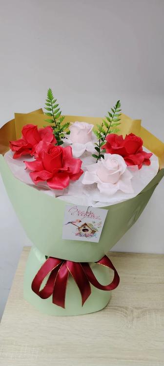 Мыльные букеты цветы розы