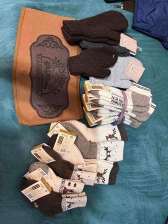 Носки перчатки 100% шерсть оригинал