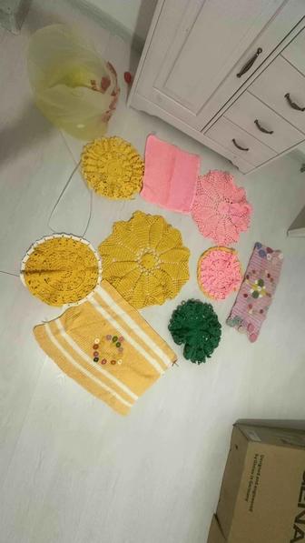 Вязаные сидушки