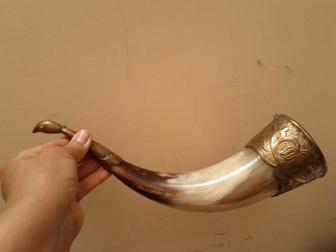 Продам сувенир рог изобилия, из натурального рога