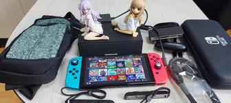 Nintendo Switch Oled прошитый Ultra, SD 256, чехол сумка.