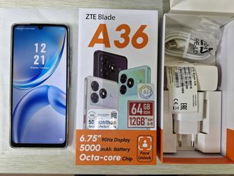 Продам новый телефон ZTE Blade A36, 64 гб, в коробке за 35000 тг.