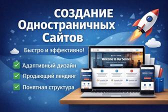 Продающий одностраничный сайт под ключ быстро и качественно!