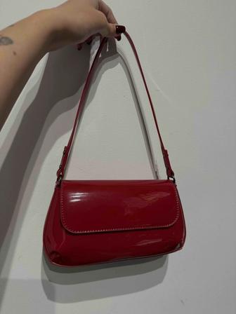 Маленькая сумка красная/малиновая новая