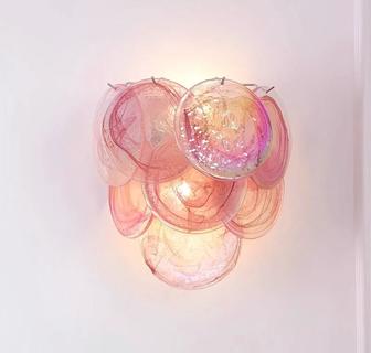 Бра настенный, розовый