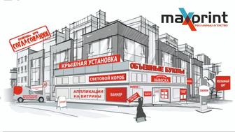 Баннер Вывеска Наружная Реклама Таблички Плакат Оракал Буквы