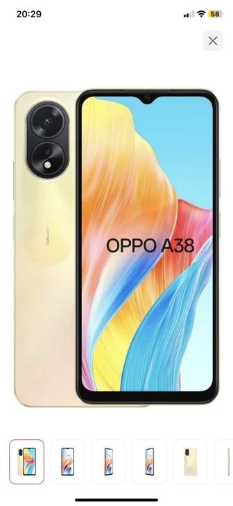 Смартфон OPPO A38 4 ГБ/128 ГБ золотистый