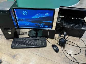 Компьютер с принтером, монитором, колонки, наушники и т.д.