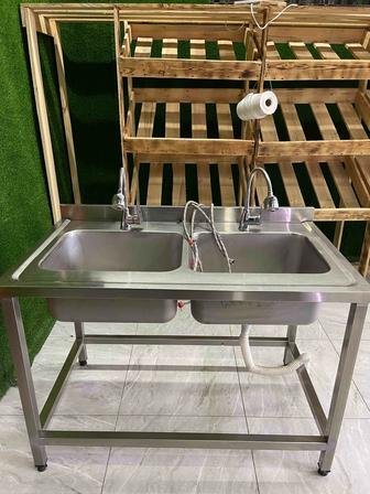 Мойка промышленная для кондитерской двухсекционная,