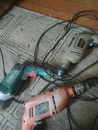 Электро дрели,б.у