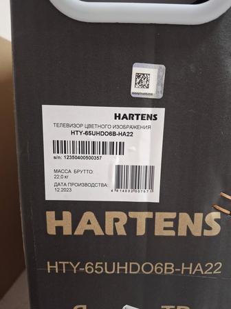 Телевизор HARTENS 65 дюймов новый.