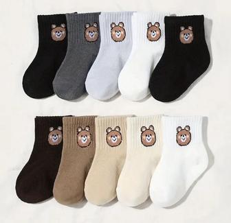 Носки детские 10 пар 2-3г новые