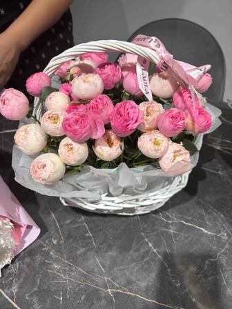 Букеты цветы корзинки