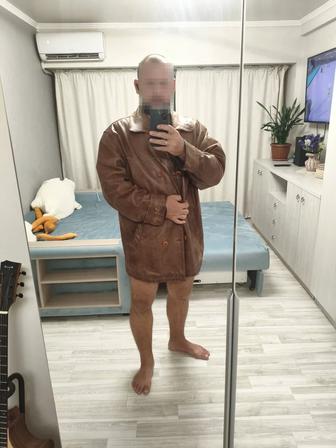 Продам оригинальную кожаную куртку Chevignon (Франция, 90-е)