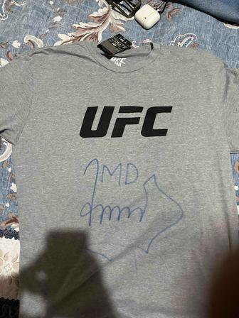 Продам футболку UFC оригинал с автографом Чемпиона Мераба Двалишвили