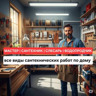 Сантехник. Все виды сантехнических работ дому. Слесарь.