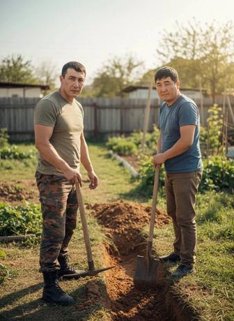 Копка траншей, септиков, ям, планировка территории