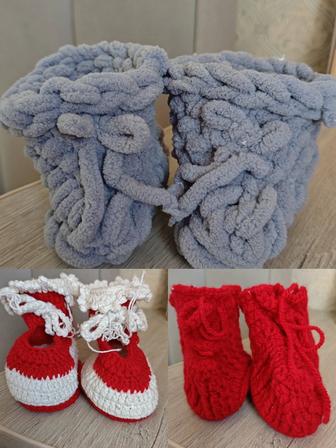 Вязаные пинетки ручной работы на заказ