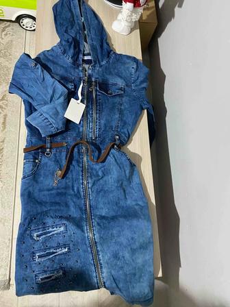 платье джинсовое