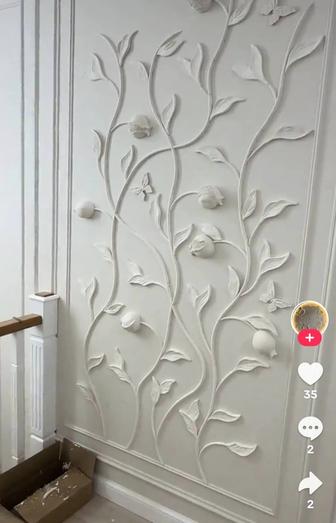 Гипсовый лепнина розетка колона тяга узоры ручная работа