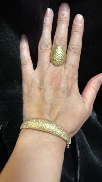 Золото лимонка 585пробы грамм литая общ масса 25,7гр