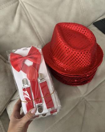 Шляпа, бабочка , подтяжки детские