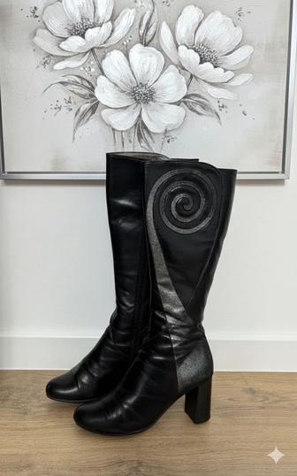 Сапоги зимние из натуральной кожи