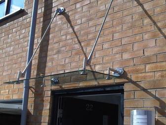 Козырьки из стекла